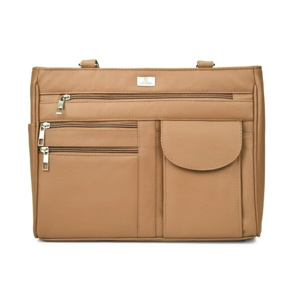 K London Ladies Leather Handbag|Women's Handbag in Soft Leather - Womens Designer Shoulder Hand Bag – Medium Practical Size
