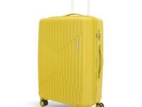 KAMILIANT by American Tourister Savvy|Trolley Bag Check-in Medium Size (70 cms) for Travel| Hard Case Polypropylene (PP) Suitcase|360° 8-Wheel Spinner Luggage Trolley|Combination Lock|Cress Green