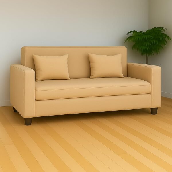 KENDALWOOD Furniture 2 Seater Fabric Sofa | Sofa for Living Room & Home | Furniture for Office & Hotels | Fabric Color - Cream