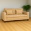 KENDALWOOD Furniture 2 Seater Fabric Sofa | Sofa for Living Room & Home | Furniture for Office & Hotels | Fabric Color - Cream