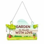 Kaameri Bazaar Garden is Filled With Love MDF Wooden Wall Hanging for Home Decor | Office | Gifts | Living Room | Bedroom | Wooden Decorative Items | Modern Painting | Artworks Decoration