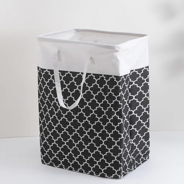 Kuber Industries Laundry Basket For Clothes|Foldable Laundry Hamper|Basket For Toys, Dirty clothes, Storage "45 LTR" (Black)