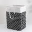 Kuber Industries Laundry Basket For Clothes|Foldable Laundry Hamper|Basket For Toys, Dirty clothes, Storage "45 LTR" (Black)