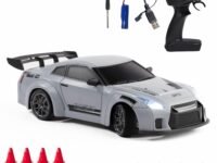 L.O.T TOYS Flare Rc Drifting Car | 20Kmph, 2.4Ghz | Rc Car 4x4, Remote Control Car, Drift Car, Birthday Gift, Boost Mode, Long Range Remote, Hard Plastic Top with LED Head Light (Race Grey)