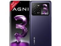 Lava Agni 3 5G (Heather Glass, 8GB+256GB) | India's 1st Dual AMOLED | 1.5K Curved Display | Dimensity 7300X | 50MP Triple AI Telephoto Camera | 66W Fast Charge | with Charging Adapter