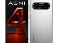 Lava Agni 4 5G (8GB RAM, 256GB Storage, Lunar Mist) | Metal Body | MTK Dimensity 8350 Processor (1.4Mn+ Antutu) | 1.5K AMOLED Display | 50MP OIS Camera | LPDDR5X RAM | UFS 4.0 | 4K@ 60fps | Vayu AI