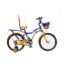 Leader Buddy Kids 20T Rigid Cycle Bike with Steel Frame and Tubular Wheels (5 to 9 Years Unisex, Dark Blue/Orange, 18 Inch Frame)