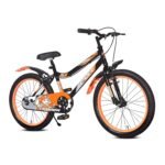 Leader Nitro Kids 20T Cycle Bike (SEMI-Assembled) with Steel Frame for Boys and Girls | Ideal for Age Group 7-10 Years | Frame: 12 Inches