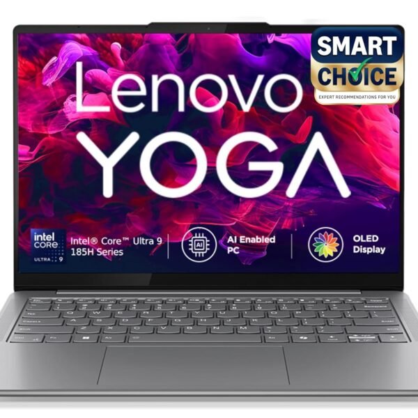 Lenovo Yoga Slim 7 Intel Core Ultra 9 185H 14"(35.5cm) WUXGA-OLED Laptop (32GB RAM/1TB SSD/AI PC/Windows 11/Microsoft 365 Basic + Office Home 2024/1Yr ADP Free/Grey/1.39Kg), 83CV00B3IN