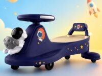 Lifelong Astro Swing Car Ride On for Kids| Space Theme | Comfort Backrest | Silky-Smooth Wheels | Kid-Powered Magic Twist Car, Pure Play Experience, 2 to 6 Years Boys & Girls,100 Kg Capacity