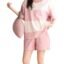 Louis Luxe Womens Korean Night Dress || Short Pyjama Set || Korean Nightsuit || Women Nightwear ||Round Neck Short Sleeve Nightsuit || Loungewear || Everyday Nightdress