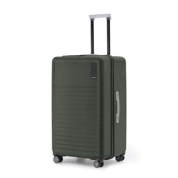 MOKOBARA The Aisle Trunk Luggage | 77 Cms Polycarbonate Shell, YKK Zippers, TSA-Approved Lock & Silent Ninja Wheels Travel Suitcase (Check-in Large, Homegrown)