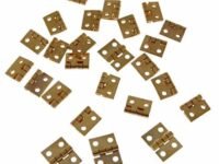 Mini Tiny Brass Hinge with Nails Jewelry Chest Gift Wine Music Box Dollhouse