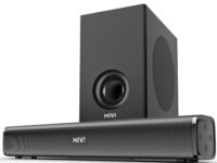 Mivi Hip Hop 300 Soundbar with Subwoofer, 90 Watts Compact Home Theatre Sound Bar and 1 External Sub-woofer, 2.1 Channel, Multiple Input Modes, Bluetooth v5.3, Made in India