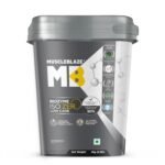 MuscleBlaze Biozyme Iso-Zero, Low Carb Whey Protein Isolate Powder, Ice Cream Chocolate (4kg / 8.8lbs) | 27g Isolate Whey Per Scoop | USA Patent-Published Enhanced Absorption Formula (EAF)