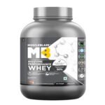 MuscleBlaze Biozyme Performance Whey Protein Powder, Chocolate Hazelnut (2kg / 4.4lbs) | 25g Protein Per Scoop | Clinically Tested 50% Higher Protein Absorption