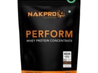 NAKPRO NUTRITION Perform Whey Protein Concentrate | 1kg Cookies&Cream | 24g Protein, Trustified Certified