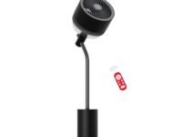 NUUK HALO v2 3D Air Circulation Tower Fan with Mood Lamp | Super Silent Remote Controlled Standing BLDC Fan | 12 Wind Speeds & 4 Fan Modes | 120˚ Horizontal & 90˚ Vertical Oscillation | 3 NIDEC Motors