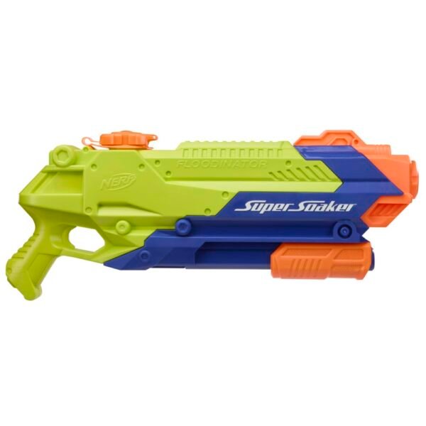 Nerf Super Soaker Floodinator Water Blaster | 2070 ml (2.07 l) Capacity Tank | Pump Action | Pichkari for Outdoor Water Games | Branded Toy Pichkari for Holi Festival | Kids Ages 6+