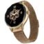 Noise Diva (Smartchoice) Smartwatch with Diamond Cut dial, Glossy Metallic Finish, AMOLED Display, Mesh Metal and Leather Strap Options, Female Cycle Tracker smart Watch for Women (Gold Link)