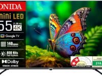 ONIDA 139 cm (55 inchs) Nexg Series 4K Ultra HD Smart QLED Mini LED Google TV MZ55MIN