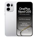 OnePlus Nord CE6 | 8GB+128GB | Lunar Pearl | Snapdragon 7s Gen 4 | Segment's Fastest Touch Response | 8000mAh Battery | 144Hz 1.5K AMOLED Display | 50MP Main + 32MP Selfie 4K Cameras | IP66,68,69,69K
