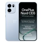 OnePlus Nord CE6 | 8GB+256GB | Fresh Blue | Snapdragon 7s Gen 4 | Segment's Fastest Touch Response | 8000mAh Battery | 144Hz 1.5K AMOLED Display | 50MP Main + 32MP Selfie 4K Cameras | IP66,68,69,69K