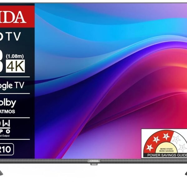 Onida 108 cm (43 inches) Nexg Series 4K Ultra HD Smart QLED Google TV QZ43UI