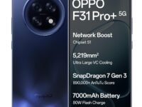 Oppo F31 Pro+ 5G (Gemstone Blue, 8GB RAM, 256GB Storage)
