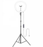 Osaka® 14Inch Professional LED Ring Light 15W Dimmable Extra Bright Lighting with 2 Color Modes for Photo Shoot Video Shoot Live Stream Makeup Compatible with iPhone & Android Smartphones.