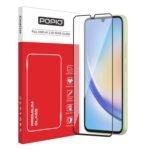 POPIO Military-Grade Gorilla Tempered Glass For Samsung Galaxy A34 | 9H Hardness, Edge-to-Edge, Bubble-Free