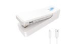 Portable Mini Sealing Machine 2 in 1 USB Rechargeable Magnetic Bag Sealer Heat Seal with Cutter, Plastic Bags Packing Machine Home Appliances (USB Sealer)