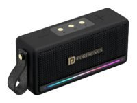 Portronics Harmony Mini 25W HD Premium Portable Bluetooth Speaker with Subwoofer, EQ Adjustment, 6 Hours Playtime, in-Built Mic,TWS Mode,RGB Lights, Bluetooth V5.3, Type C Fast Charging(Black)