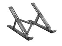 Portronics My Buddy K Portable Laptop Stand with Adjustable Height, Foldable, OverHeating Protection for Laptops & MacBooks (Grey)