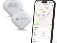Portronics Worldtag Item Finder with Upto 1 Year Battery Life, Bluetooth Tracker,MFi Certified, Item Locater for Keys, Wallets, Luggage, Gadgets etc,Only iOS Compatible with Apple Find My App