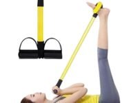 Pull Reducer Leg Exercise Equipment Tummy Trimmer - Yoga Pedal Puller Resistance Band, Pedal Puller for Exercise, Stomach Exercise Equipment, Gym & Yoga Basic Equipment - 4 Tubes