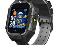 PunnkFunnk Q18 Kids Calling Smart Watch for Boys & Girls | 2-Way Voice Calling & Message | Sim Card | Selfie Camera | Parent Control App | Voice Chat | Long Battery Life | LBS Location Tracking-Black
