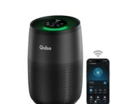 Qubo Smart Air Purifier R250 by Hero | Up to 250 Sq. Ft.| True HEPA H13 | Removes 99.99% Dust, Allergens, Smoke, Virus & PM2.5 | 150 m³/h CADR |5-Stage Filter|App & Voice Control| 9000 Hrs Filter Life