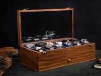 Royal Craft Expertise Handmade Vintage Men's Wooden Watch Box with Drawer – Rosewood Watch Case for Men – Custom Timepice Holder & Gift for Him, Luxury Premium Watch Display Case