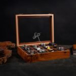 Royal Craft Expertise Watch Box for Men – Wooden Watch Storage Case with Hinged Lid, Organizer Display Box – Ideal Gift for Christmas, Valentine’s Day, Father’s Day