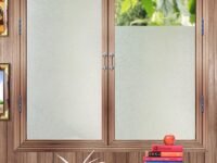 SUNBIRD Windows Glass Fim Glass & Doors, Self Static Cling Frosting Decorative Window Stickers Window Tinting for Home Bathroom (20 X 48 Inch, Frosted)