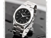 SWADESI STUFF Men's Stylish Black Color Date Display 42mm Hexagon Dial Stainless Steel Silver Strap Analog Watch