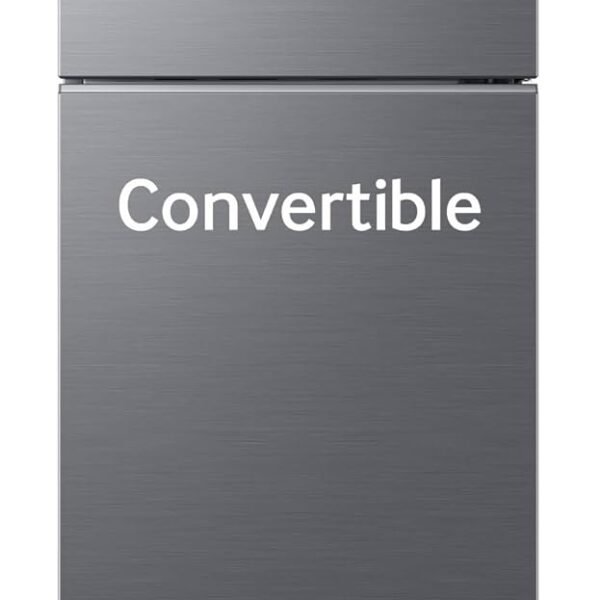 Samsung 236 L, 3 Star, Convertible, Digital Inverter Frost Free Double Door Refrigerator (RT40H28U3THL, Silver, Refined Inox, 2026 Model)