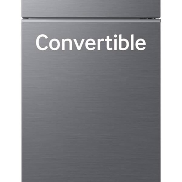 Samsung 256 L, 3 Star, Convertible, Digital Inverter Frost Free Double Door Refrigerator (RT40H30U3THL, Silver, Refined Inox, 2026 Model)