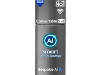 Samsung 350 L, 3 Star, Convertible 5-in-1, Digital Inverter, Frost Free Double Door, WiFi Bespoke AI Refrigerator (RT38HG5A23S8HL, Silver, Elegant Inox, 2026 Model)