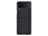 Samsung Galaxy Z Flip 3 Phone Case, Aramid Protective Cover, Heavy Duty, Shockproof Smartphone Protector, Us Version For Phone, Black (Ef-Xf711Sbegus)
