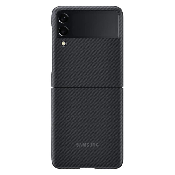 Samsung Galaxy Z Flip 3 Phone Case, Aramid Protective Cover, Heavy Duty, Shockproof Smartphone Protector, Us Version For Phone, Black (Ef-Xf711Sbegus)