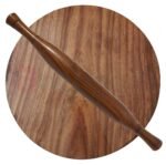 Sheesham Wooden Chakla Belan Rolling Board Polpat Patla for Kitchen Roti Maker Chapati Maker 11 Inch Brown Color