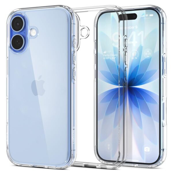 Spigen Ultra Hybrid Back Cover Case Compatible with iPhone 17 (TPU + Poly Carbonate | Crystal Clear)