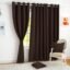 Story@Home 100% True Blackout Window Curtains 5 Feet Long Set of 1 | Solid Print | Room Darkening Curtain | Thermal Insulated Curtains for Living Room | (116 x 152 cm, Dark Brown)